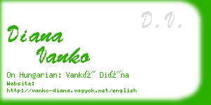 diana vanko business card